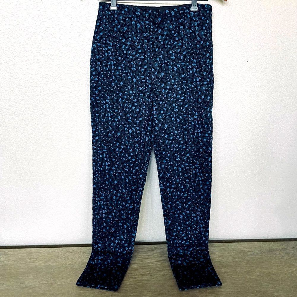 Ann Taylor Blue Leopard Cheetah Leggings Pants S